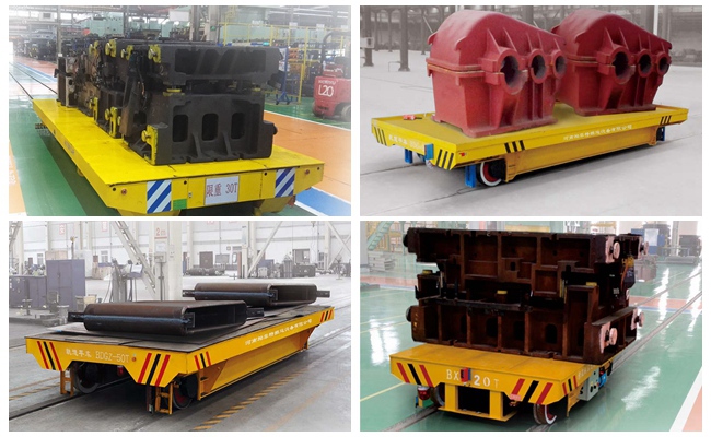 10 ton remote control operation transfer bogie for heavy material transport