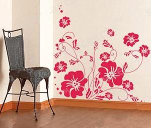 Quality Antique Decorative Personalised Wall Flower Stickers F213 wholesale
