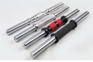 Quality 14'' 25mm Straight Dumbbell bar for sale with rubber handle grip wholesale
