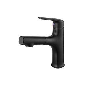 Quality AG4135MB Basin Mixer Faucet , Matte Black Pull Out Spout Faucet wholesale