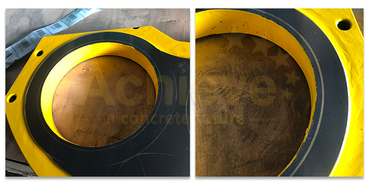 Dn230 PUTZMEISTER Concrete Pump Parts Carbide Spectacle Wear Plate Cutting Ring 261123001