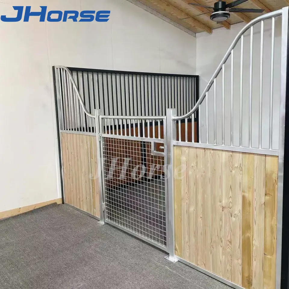 Economical Window Sliding Door Mesh Horse Stall Fronts Infilled Pine Custom Made Size