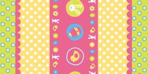 Quality 108X54In Bunny Party Paper Tablecloths Disposable SGS Certificated wholesale