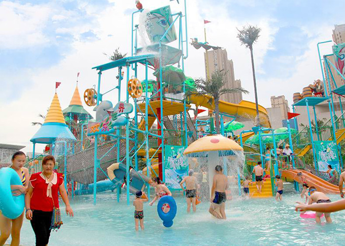 Custom Interactive Water House Water Fiberglass Slide