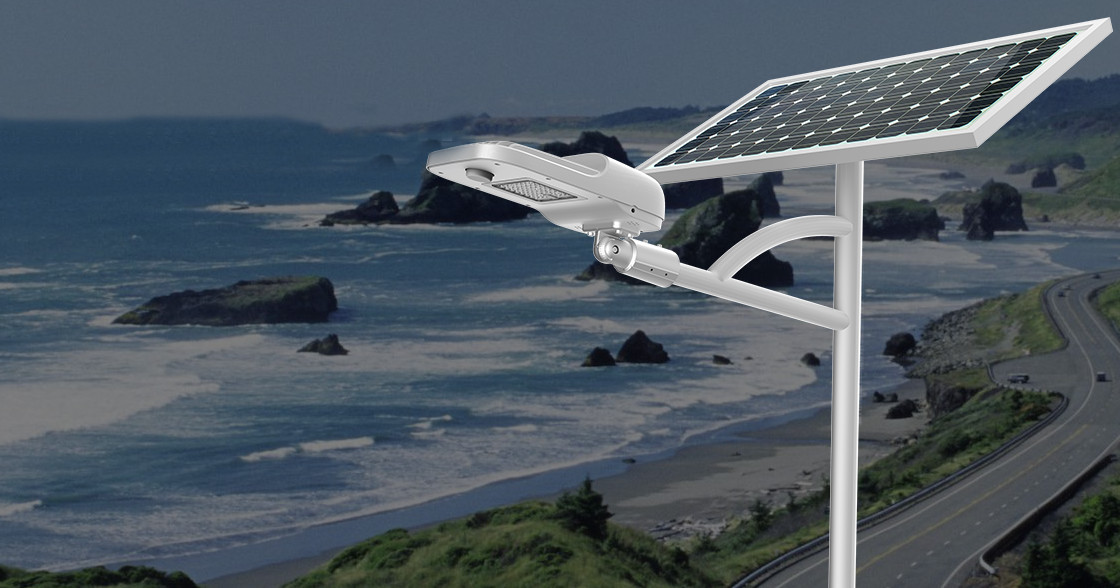 6000lm Super Bright Solar Powered Led Pole Lights For Road Driveway Parking Lots