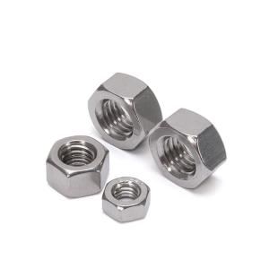Quality Stainless Steel 201/304/316 Zinc and Wax Finish Hex Nuts M4 M8 M12 for Heavy Duty Mining Applications wholesale