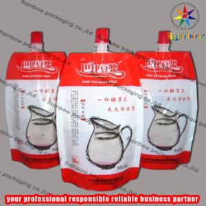 Quality Aluminum Foil Spout Pouch Packaging , Soybean Bag wholesale