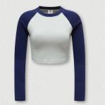 Autumn and Winter American Retro Color Contrast Long-Sleeved Spice Girls Short