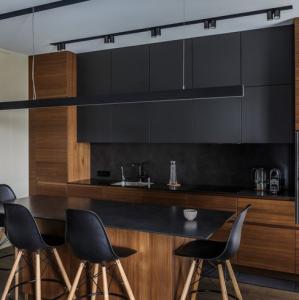 Quality Customized Veneer Color Modular Furniture Cupboard for Villa/Apartment Modern Kitchen wholesale