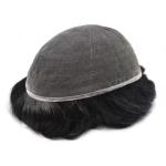 Full Swiss Lace French Lace Human Hair Replacement Wig Human Hair System Men