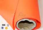 260g 0.25mm Orange PU Coated Fibreglass Fabric Anti Chemical Corrosion