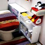 9KG Drawable Solid Wood Multifunctional Bathroom Storage Cabinet