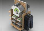 Strong Flooring Slatwall Shelves Clothing Display Rack With Silver Aluminum Slot