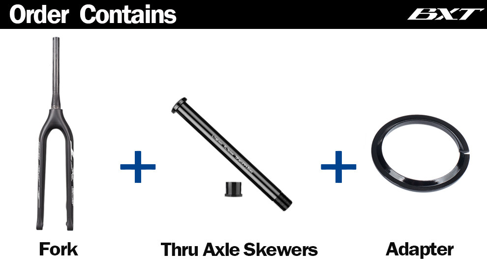 T800 Carbon Mountain Bike Fork 29er Thru Axle Carbon Fiber Disc Brake