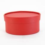 Luxury Red Cardboard Paperboard Oval Paper Gift Box Kraft Packaging