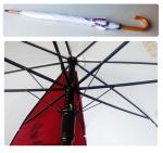 Wood J Handle Wooden Shaft Straight Fold Umbrella