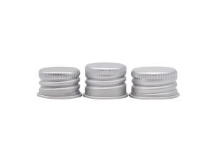 Quality SGS Silver Thread 28mm Plastic Aluminum Screw Cap Pilfer Proof wholesale