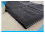 Black Acids Resistant Woven Geotextile Fabric / Polypropylene Black Woven