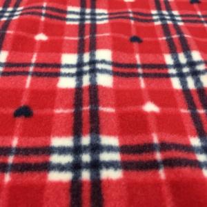 Quality 220gsm Patterned Polar Fleece Fabric 150D 288F 58'' 60'' wholesale