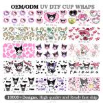 Wholesale Custom Designs Cartoon Printing Transfer Stickers Cartoon DTF Heat