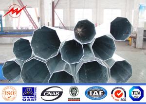 Quality 69KV 110 KV 115KV 132KV Octagonal Steel Transmission Pole With FIberglass Protection wholesale