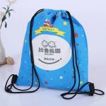 Blue Sports Drawstring Bags Personalized , Small Promotional Drawstring