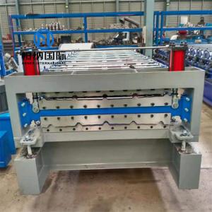 Quality Color Steel Double Layer Roll Forming Machine For Ibr Trapezoidal Roof Wall Panel wholesale