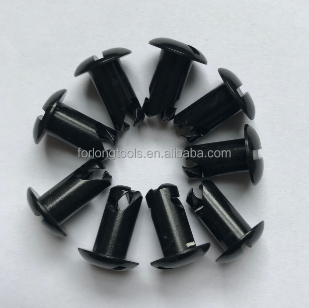 Universal 0.500" BLACK ALUM. QUICK TURN DZUS FASTENERS DOME HEAD BUTTONS/STUDS for Easy Installation on Any Vehicle
