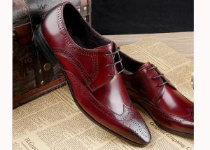 Quality Formal Oxford Men Brogue Shoes Cow Leather Plain Toe Classic Men Shoes wholesale