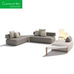 Modern Luxury Hotel Poolside Garden Aluminum Frame Waterproof Outdoor Lounge
