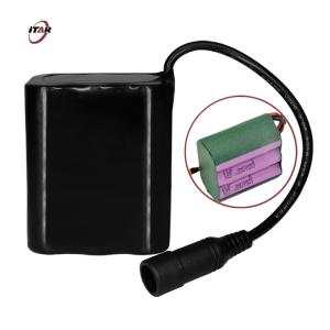 7800mAh 7.4V Rechargeable Battery Packs 18650  Waterproof Rubber Case