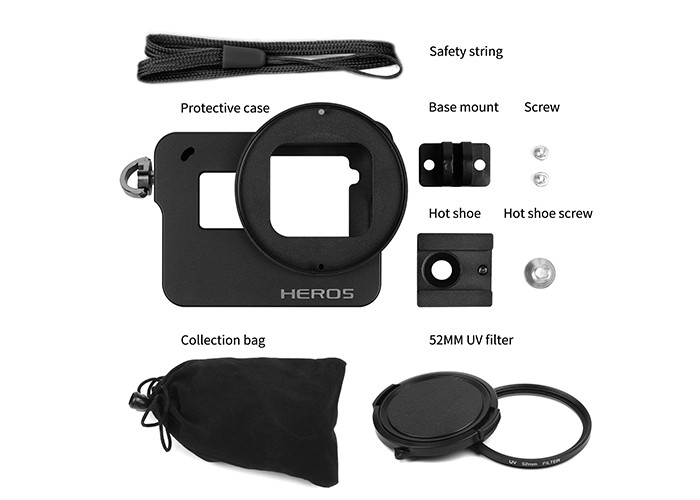 Stable No Deformation Sports Camera Accessories Colorful Housing Case For Gopro Hero 5