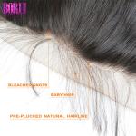 13*6 unprocessed baby hair body wave Lace Frontal With Hair Bundles for black