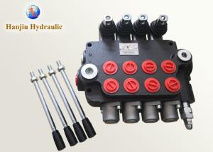 Quality Professional 4 Spool Hydraulic Control Valve / Monoblock Loader Valve 80LPM wholesale