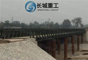 Quality CB 100 Steel Bailey Bridge Single Lane Additional Sidewalk Excellent Pressure Resistance wholesale