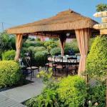 Doubletop Outdoor Thatched Garden Gazebos 3000*3000*3000mm