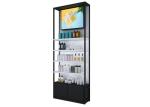 Perfume Store Interior Design Cosmetic Display Shelves Double Sided Column