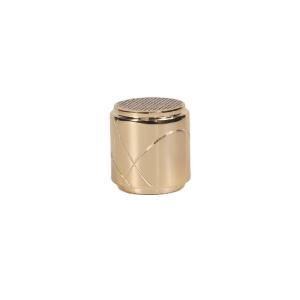 Quality Gold Cylindrical Zinc Alloy Perfume Cap Packaging Free Sample wholesale