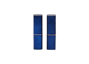 Quality Shiny Blue Empty Lipstick Tube Hot Stamping Surface Treatment wholesale