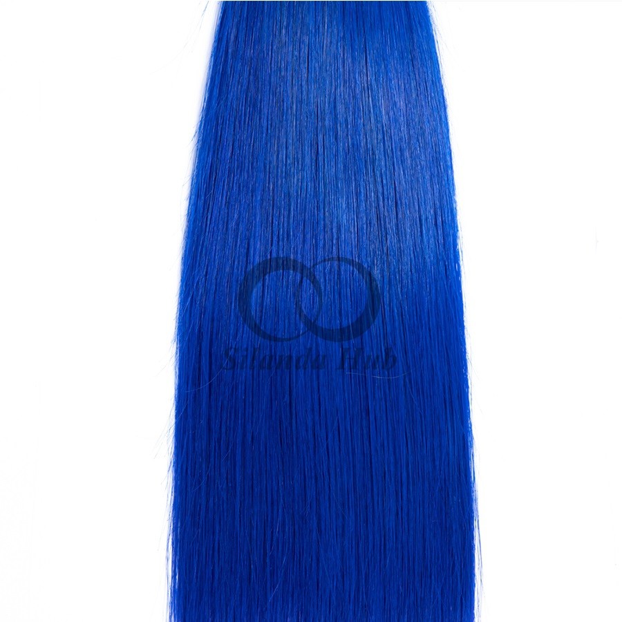 #T1B/Blue Straight Remy Human Hair Bundles Sew In Weave Bundles Brazilian Bundle Deals