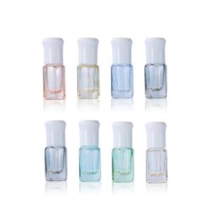 Quality 3ml Color Octagonal Roller Bottle Essential Oil Bottling Portable Thickened Glass wholesale