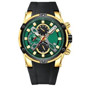 Quality Chronograph Alloy Quartz Wrist Watch 47mm Dial Diameter Multifunctional wholesale