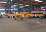 Mechanical Equipment Hydraulic Flatbed Trailer Polyurethane Paint