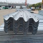 Outdoor Security Galvanized Steel Highway Guardrail for Road Safety Traffic