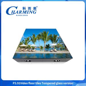Quality P3.91 GOB Process Led Dance Floor Waterproof Video Led Dance Floor 500mm By 500mm For Wedding Party &amp; Banquet wholesale