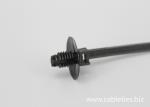 DEMOELE 170mm black Car accessories spiral push mounted nylon cable ties