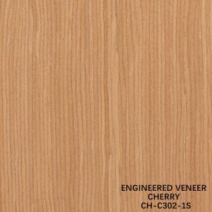 Quality Cherry Wood Veneer Fancy Panels Straight Grain 0.18-0.6mm Thickness Customized For Hotel Decoration wholesale