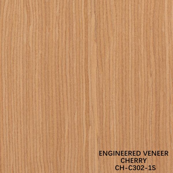 Cherry Wood Veneer Fancy Panels Straight Grain 0.18-0.6mm Thickness Customized