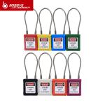 Steel Wire Shackle Safety Cable Padlock , Lightweight Master Lockout Padlock