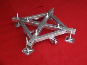 Quality 500mm x 500mm Iron Base Caster Truss Coupler For Aluminum Roof Truss wholesale